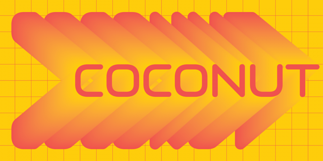 Beispiel einer Coconut-Schriftart
